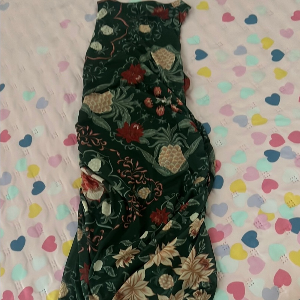FARM Rio Green Floral Mini Dress - Picture 2 of 3